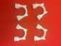 Preview: Easy-Shadow - 6 Stück Hochwertige Endfeststeller Universal Gardinen-Stopper Gardinenhaken Abschluss Innenlauf passend für Gardinenschienen Vorhangschienen Gardinenbretter Gardinen Laufschienen Deckenleiste - weiß