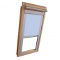 Preview: Easy-Shadow Dachfenster Verdunkelungsrollo Komfort Rollo für Typ Fakro FT/FTP/PK/FK/FE/FL/PTP Größe 01 - 55/78 (Glasmaß 39,0 x 61,3 cm) - in der Farbe hellblau