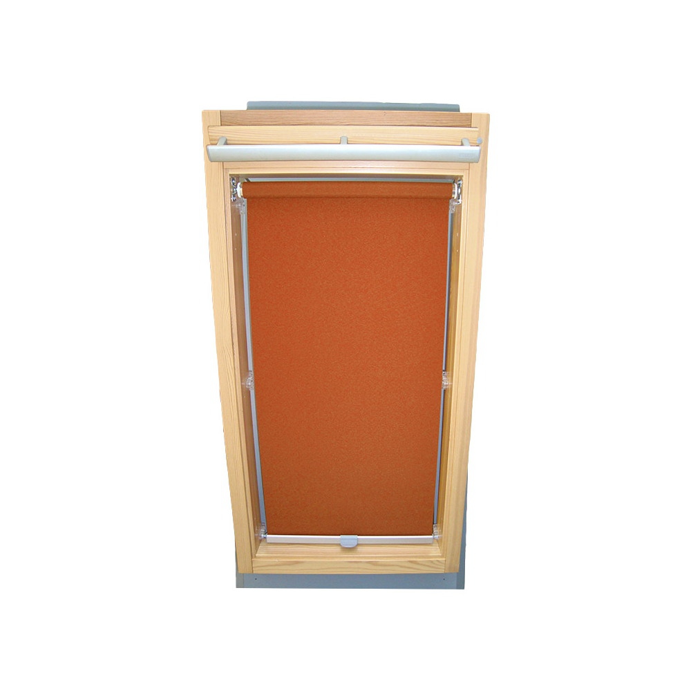 Easy-Shadow Dachfenster Abdunkelungsrollo Basis Rollo für Typ Fakro FT/FTP/PK/FK/FE/FL/PTP Größe 01 - 55/78 (Glasmaß 39,0 x 61,3 cm) - in der Farbe terracotta